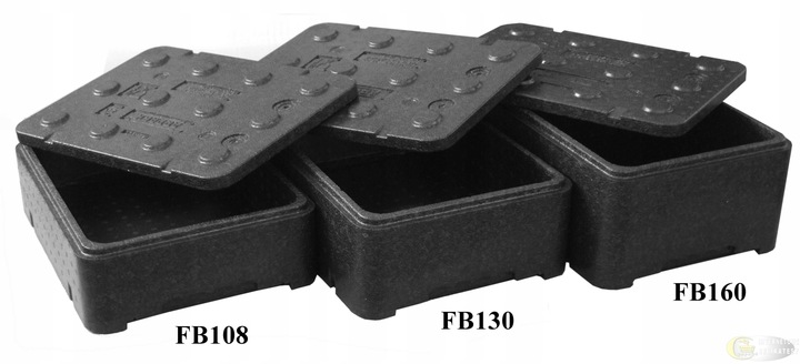 Fischbox pudło z piocelanu czarne FB120 termobox