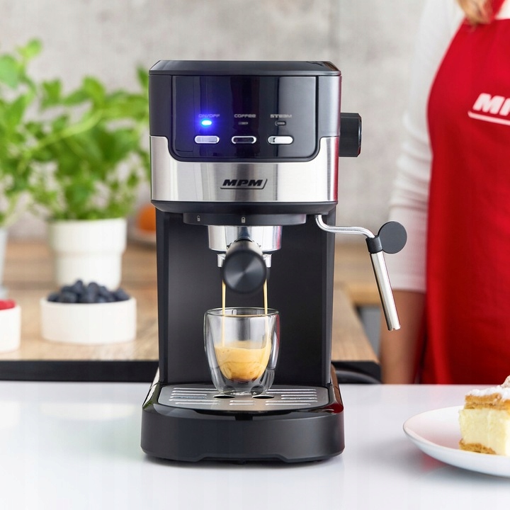 Kolbowy ekspres ciśnieniowy MPM MKW-13M 1100 W czarny