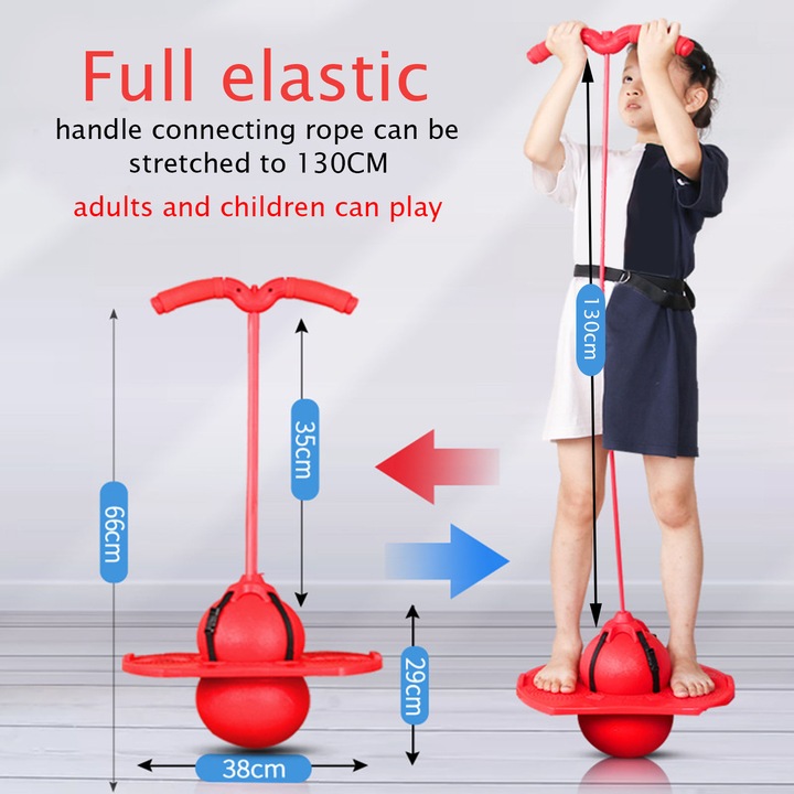 PIŁKA DO SKAKANIA Z RĄCZKĄ DLA DZIECI POGO JUMPER ZABAWKA DO GRANICZEJ