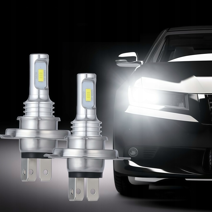 2x ŻARÓWKI LED H7 BARDZO MOCNE 8000LM 6500K 1:1 CANBUS 50000H 80W DC 12-24V
