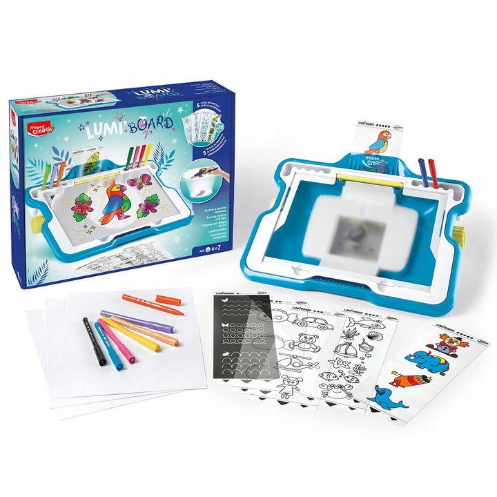 Tablica Podświetlana LED Lumi Board + Zestaw 13 szt. Harry Potter GRATIS 4+