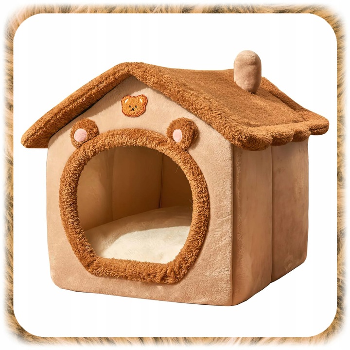 LEGOWISKO DLA KOTA PSA DOMEK BUDKA KOJEC PLUSZOWY PODUSZKA POSŁANIE BUDA