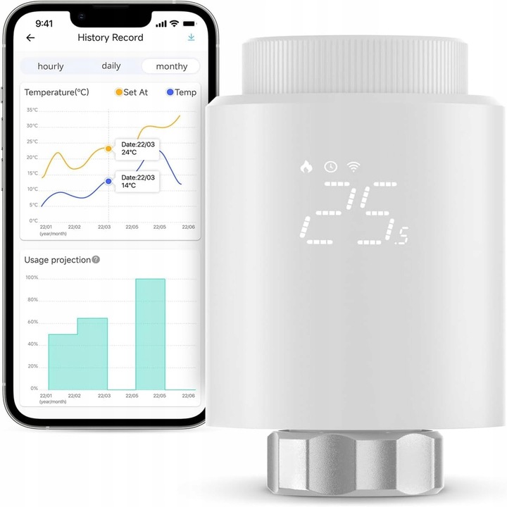 Sonoff głowica grzejnikowa Zigbee TRVZBR