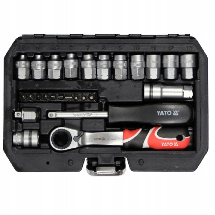 ZESTAW NASADEK PRZELOTOWYCH SPLINE 1/4"