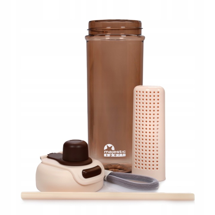 Butelka na wodę z sitkiem słomką bidon BPA free Majestic Sport 950 ml