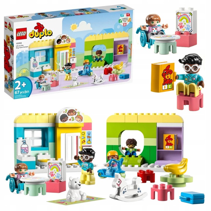 LEGO Duplo 10992 Żłobek Przedszkole 4 Figurki 2+ Duże Klocki Dla 2 3 4latka