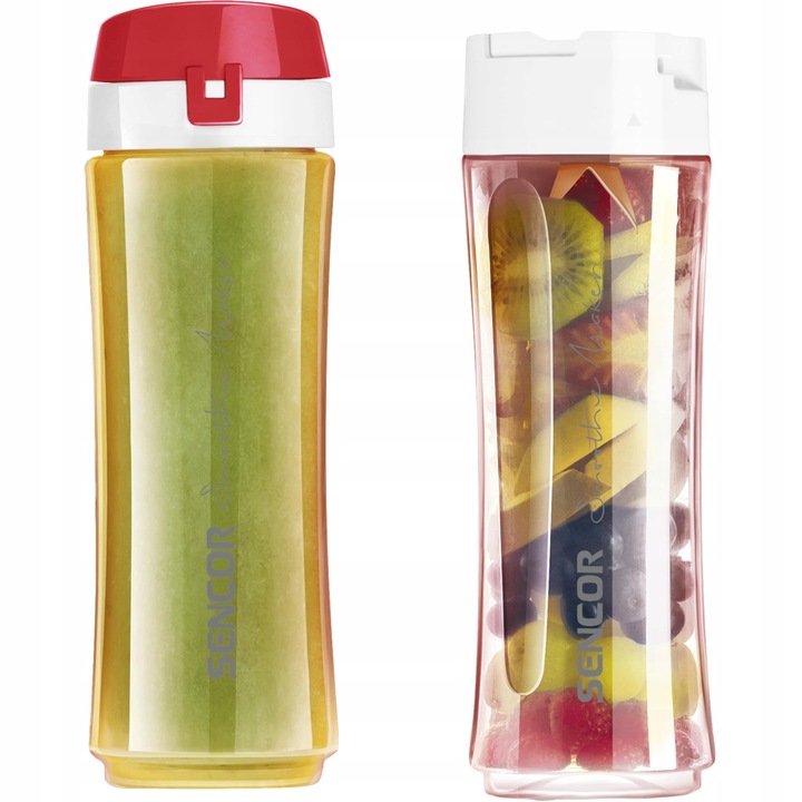 Blender kielichowy do smoothie 500W 0,6L czerwony tritan Sencor SBL 2114RD