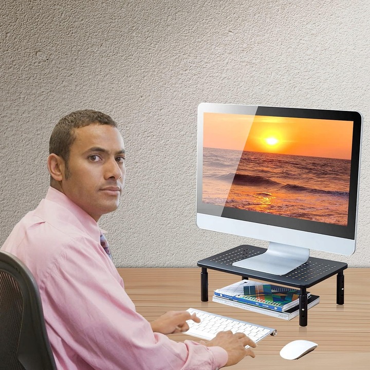 PODSTAWKA POD MONITOR DRUKARKE LAPTOPA Z SZUFLADĄ