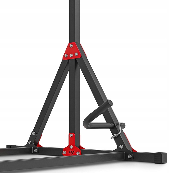 Drążek stacjonarny do podciągania z uchwytami DIP