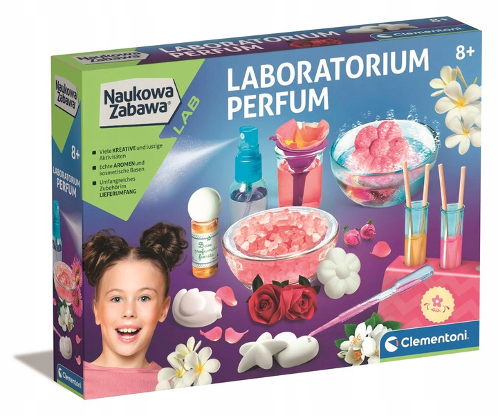 CLEMENTONI zestaw eksperymentów zabawa laboratorium perfum dla dzieci