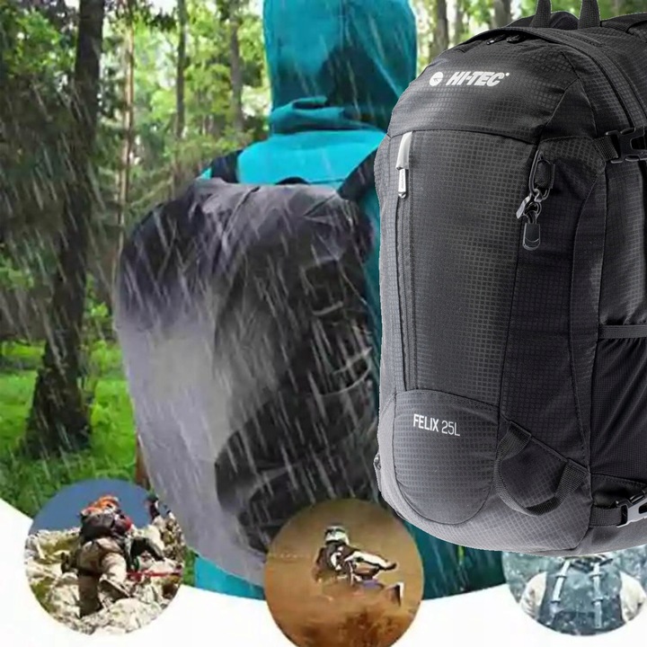 Plecak turystyczny trekkingowy szkolny pojemny pokrowiec wodoszczelny 20l