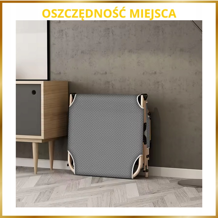 ŁÓŻKO z materacem podsuszką TURYSTYCZNE ŁÓŻKO SKŁADANE ŁÓŻKO POLOWE WYGODNE