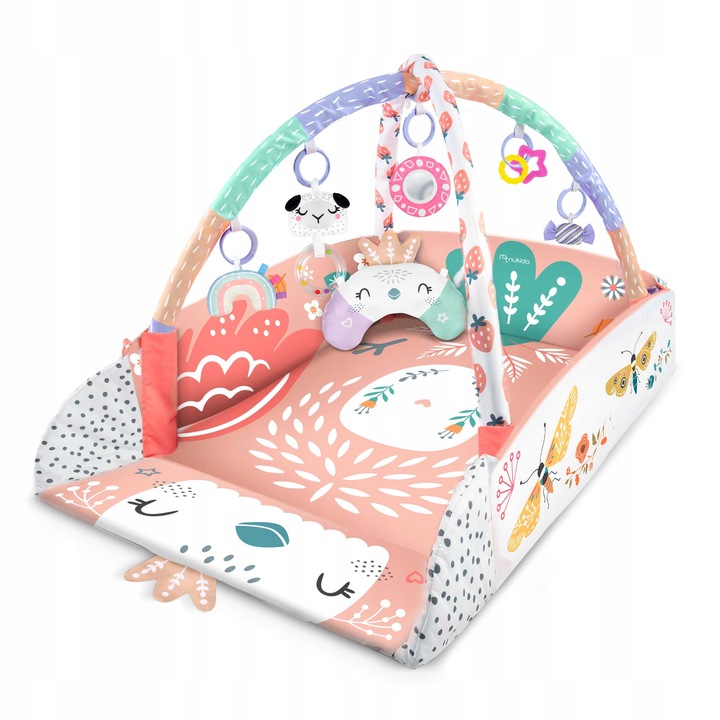 MATA EDUKACYJNA INTERAKTYWNA DLA NIEMOWLĄT DWUSTRONNA DUŻA XXL 5w1 NUKIDO