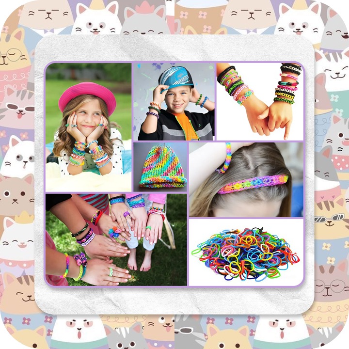 GUMKI DO ROBIENIA BRANSOLETEK DUŻY ZESTAW 6600+ ELEMENTÓW XXL PREZENT