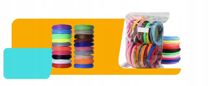 BEZPIECZNY FILAMENT PCL WKŁADY DO DŁUGOPISU 3D 100m 20x5m