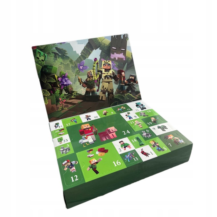 Kalendarz Adwentowy Minecraft Odliczanie Figurka Klocki Dla Dzieci