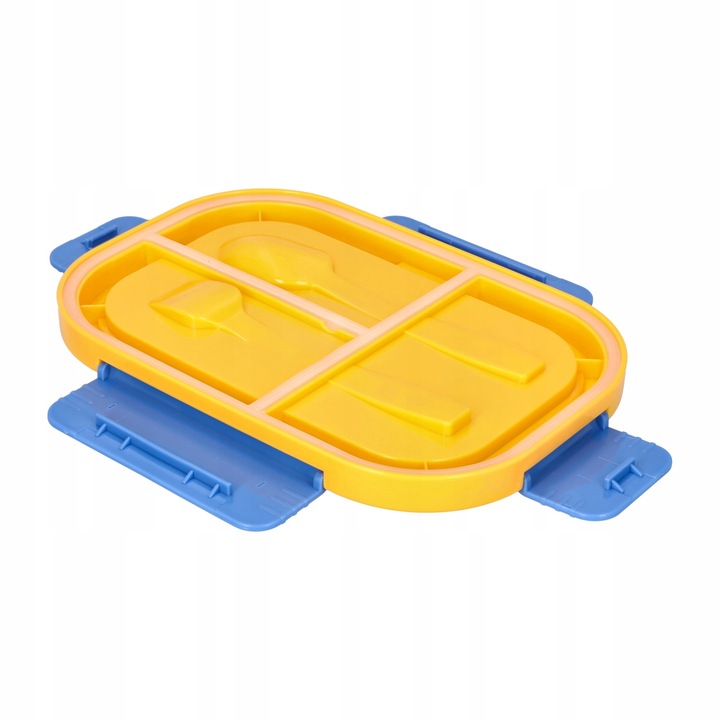 ŚNIADANIÓWKA LUNCHBOX 3 PRZEGRÓDKI SZTUĆCE LUNCH BOX POJEMNIK ŚNIADANIE