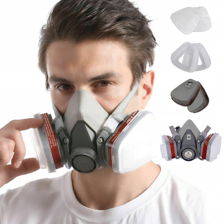 MASKA LAKIERNICZA PÓŁMASKA 6200 OSŁONA TWARZY