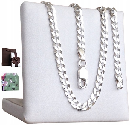 Łańcuszek Srebrny Męski SZEROKI PANCERKA próba 925 (na PREZENT)