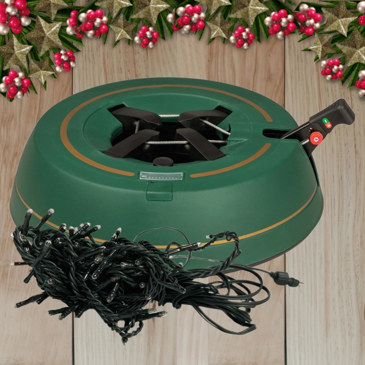 STOJAK CHOINKOWY KAMAI PODSTAWKA NA CHOINKĘ 2M + GRATIS 100 LAMPEK LED