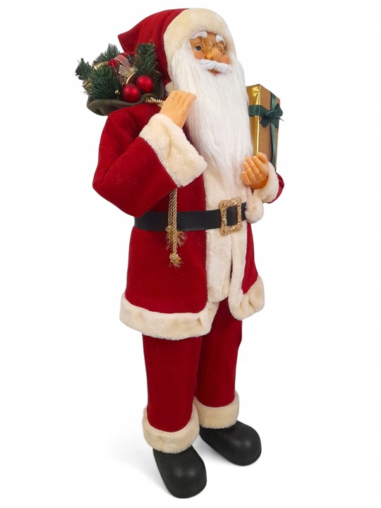 ŚWIĘTY MIKOŁAJ DUŻY FIGURKA ŚWIĄTECZNA DEKORACJA OZDOBA NA ŚWIĘTA 90cm