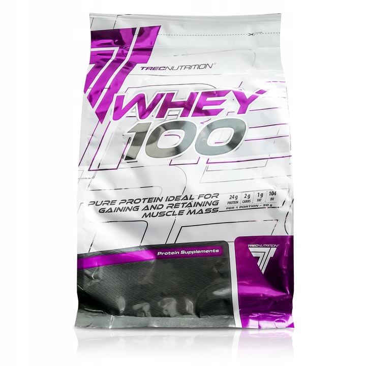 WPC Trec Whey 100 900g PYSZNE BIAŁKO PROTEINY NA MASĘ MIĘŚNIE DO TRENINGU