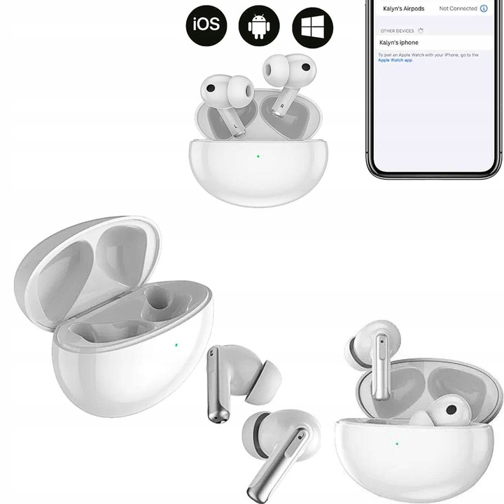 SŁUCHAWKI BEZPRZEWODOWE ANC TWS XY70 WODOODPORNE GAMINGOWE BLUETOOTH 5.3