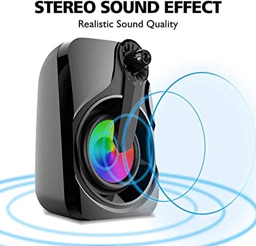 Głośnik RGB Stereo x2 do gier 2x 3W czarne