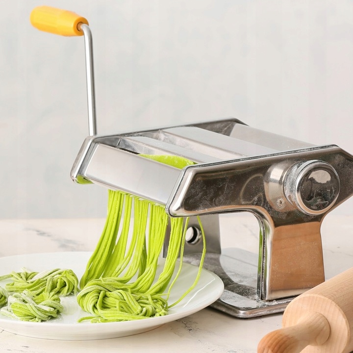 DUŻA MASZYNKA DO ROBIENIA MAKARONU CIASTA PIEROGÓW LASAGNE WAŁKOWANIA 3w1