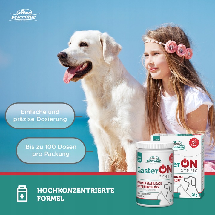 VITAR Veterinae GasterON SYMBIO - probiotyki i prebiotyki - aż 100 dawek