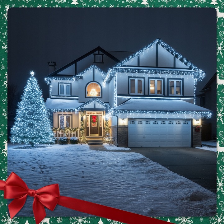 SOPLE LED 300 LAMPKI ZIMNE WISZĄCE 13,5M ZEWNĘTRZNE WEWNĘTRZNE EFEKT FLASH