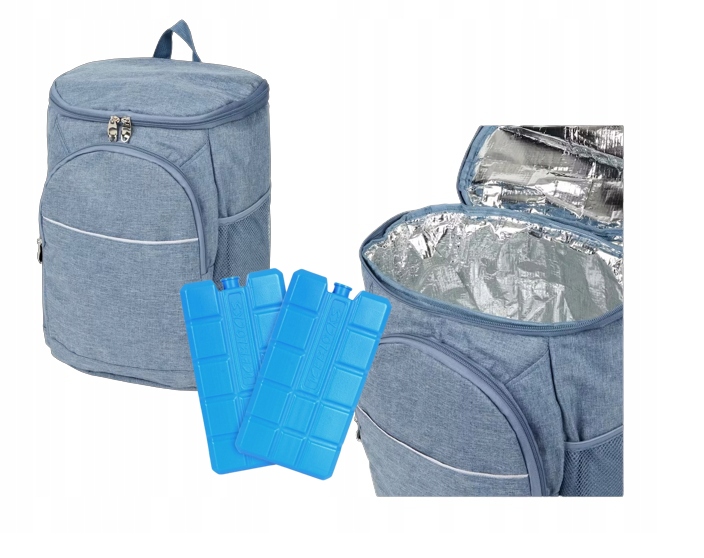 PLECAK TERMICZNY na plaże piknik 14l + WKŁADY CHŁ.