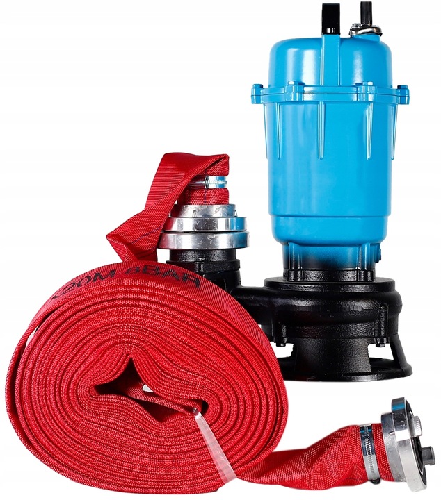 POMPA DO WODY CZYSTEJ BRUDNEJ SZAMBA SZLAMOWA ROZDRABNIACZ 3200W + WĄŻ 30M