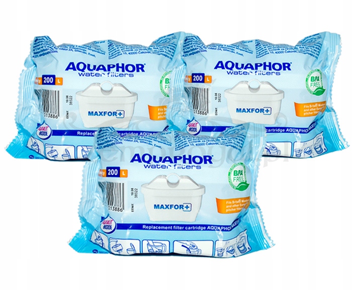 Wkład filtrujący filtry do wody Aquaphor Maxfor+ plus 3 sztuki