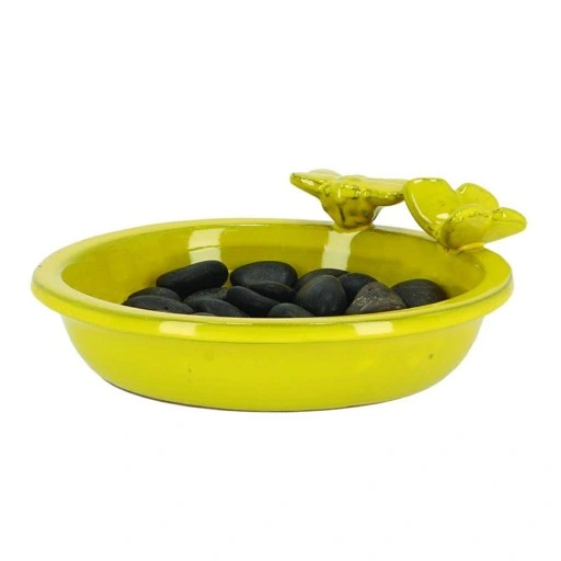 Stylowe poidło do ogrodu DLA OWADÓW PSZCZÓŁ żółte