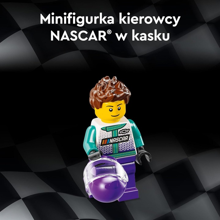 LEGO SPEED Champions 76935 NASCAR Next Gen Chevrolet Camaro ZL1 torba