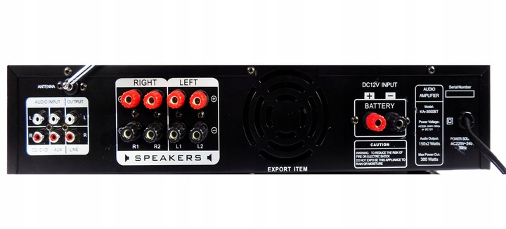 KOLUMNY ESTRADOWE 600W WZMACNIACZ 300W BLUETOOTH