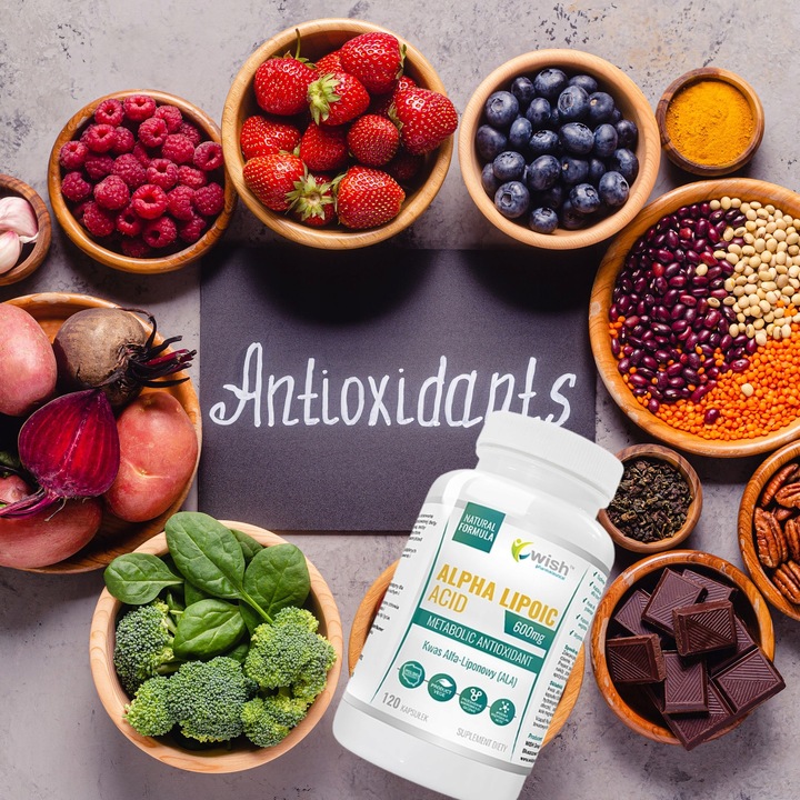 KWAS ALFA LIPONOWY ALA 600mg 120kapsułe MEGA DAWKA