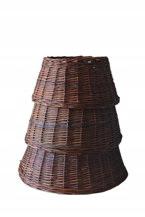 OSŁONA NA STOJAK POD CHIONKĘ WIKLINOWA FI 70 cm , KOSZ POD CHOINKĘ BRĄZOWY