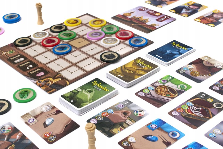 Splendor: Pojedynek, taktyczna gra dla dwóch mistrzów jubilerskich! 2 osob