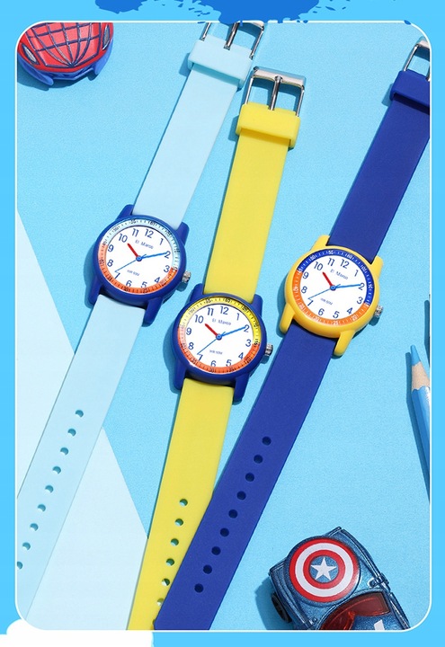Zegarek Analogowe dla Dzieci w 4+ lat Wodoodporny
