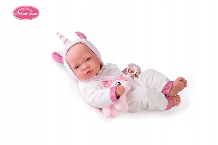 LALKA HISZPAŃSKA JEDNOROŻEC BOBAS JAK ŻYWY RECIEN NACIDA UNICORNIO AJ 50268