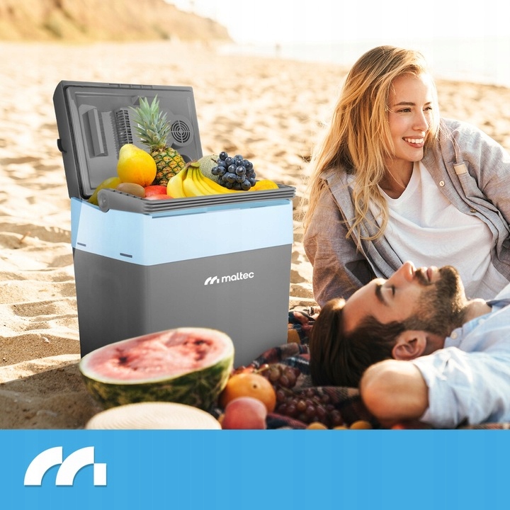 LODÓWKA TURYSTYCZNA MOBILNA SAMOCHODOWA 25L CHŁODZENIE GRZANIE 12V/230V
