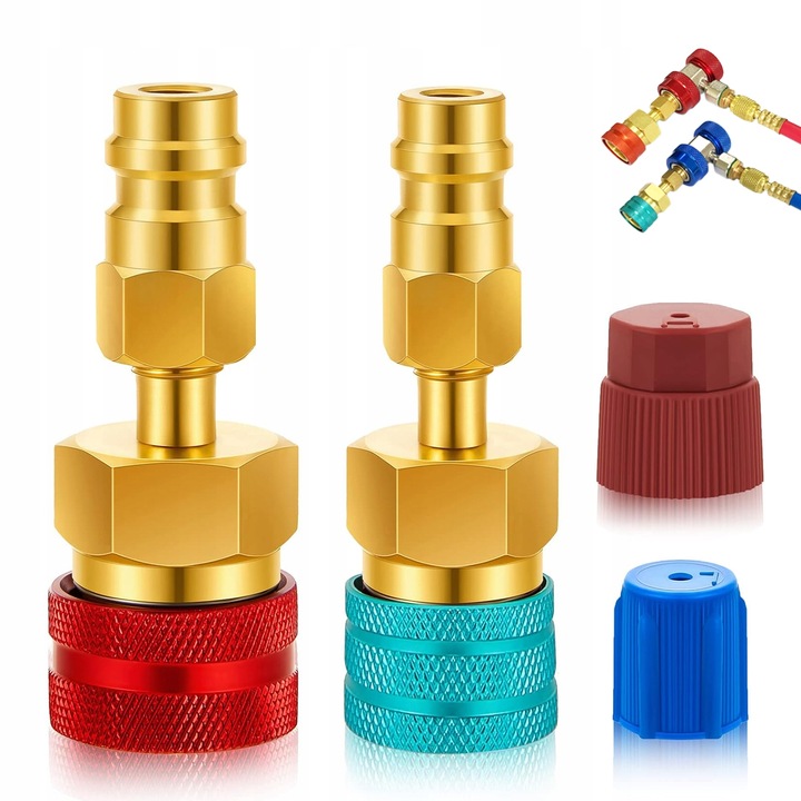 PRZEJŚCIÓWEK Z CZYNNIKA R1234YF NA R134A 2 SZT ZESTAW