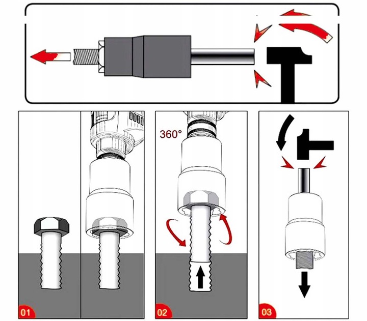 NASADKI DO USZKODZONYCH OBROBIONYCH ŚRUB NAKRĘTEK