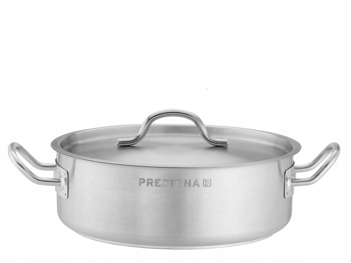 GARNEK INDUKCJA NIERDZEWNY 2,2 L NISKI 200 mm TROJWARSTWOWE DNO PRESTONA