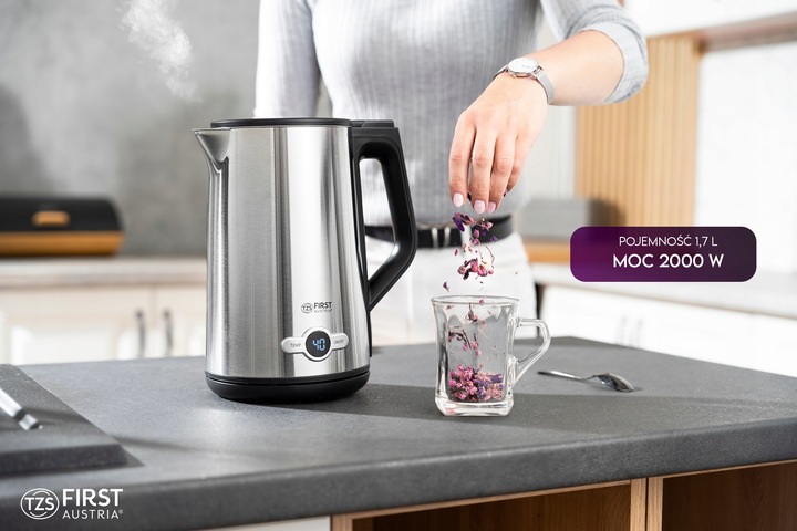 Czajnik elektryczny REGULACJA TEMPERATURY IZOLACJA First Austria