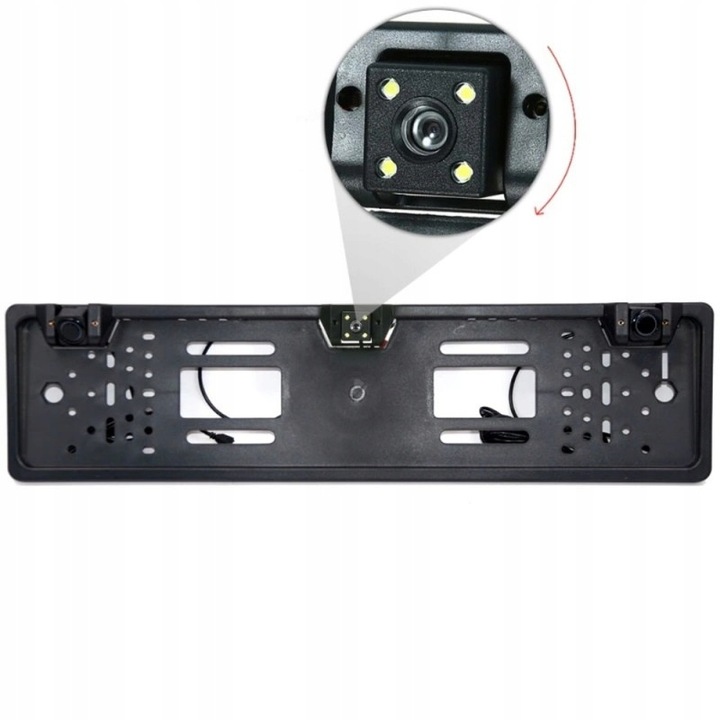 Kamera cofania i 2x czujniki parkowania w ramce