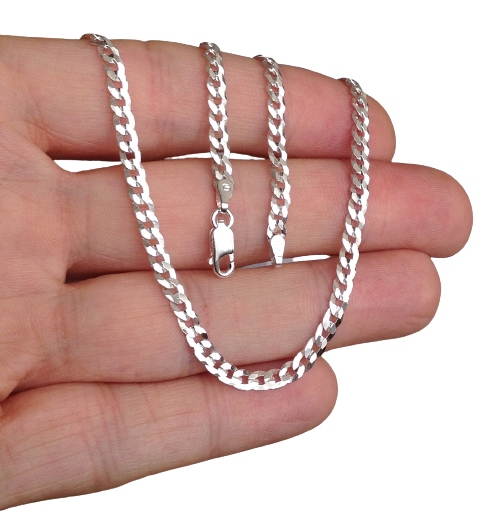 Łańcuszek Srebrny Męski SZEROKI PANCERKA próba 925 (na PREZENT)