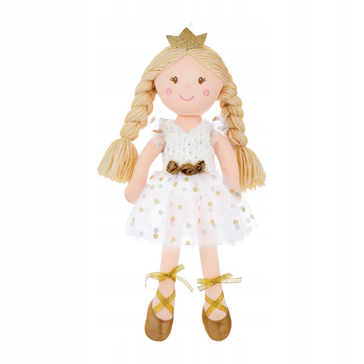 Lalka szmaciana szmacianka przytulanka złota księżniczka Lily 38 cm